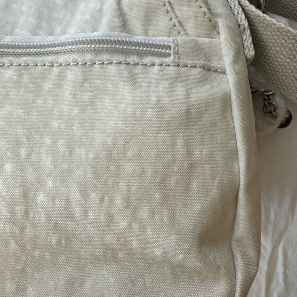 Kipling Light Gray/ Off-white Crossbody Bag with Charm - Picture 5 of 14